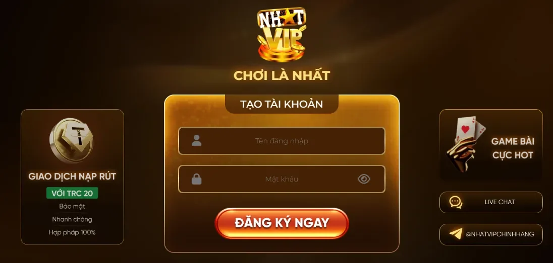 NhatVip – Cổng game giải trí và cá cược thể thao trực tiếp đỉnh cao